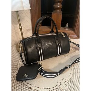 KATE SPADE ROSIE PEBBLED LEATHER SMALL DUFFLE BAG WITH POUCH NWT